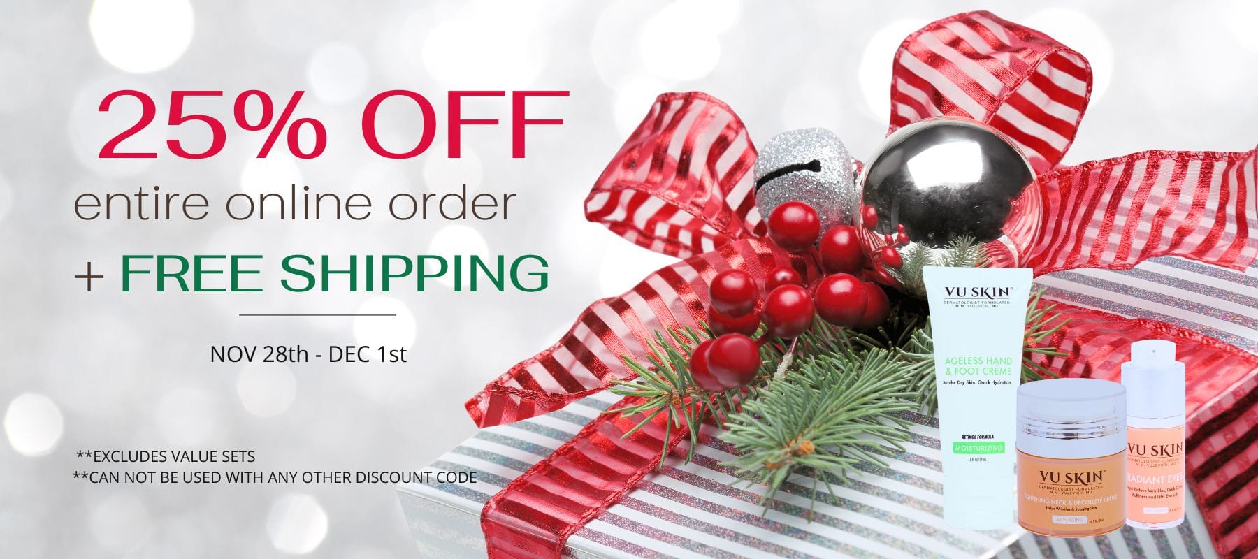 Black Friday 2025 Sale Desktop Banner - Vu Skin System